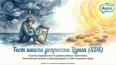 Тест шкала депрессии Цунга SDS онлайн тест