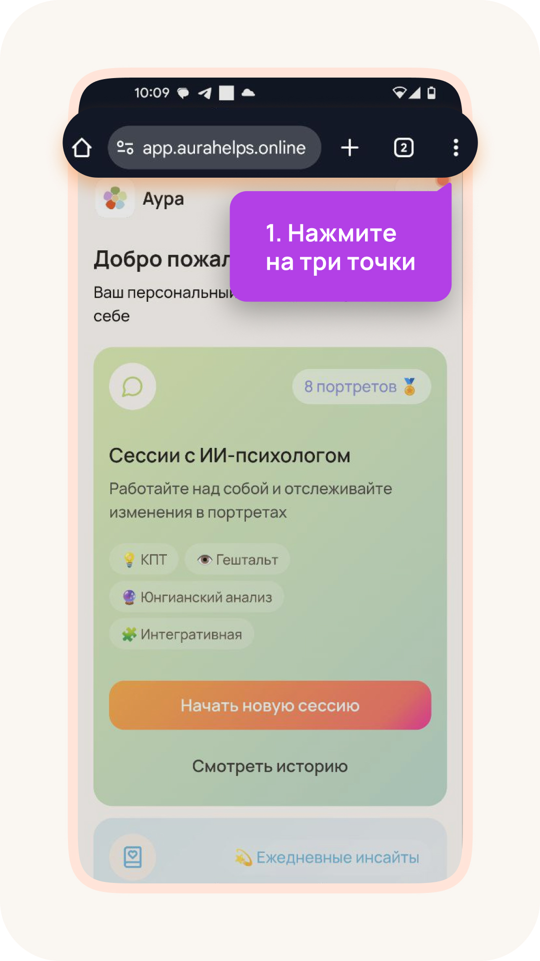 Инструкция установки Аура в Google Chrome шаг 1