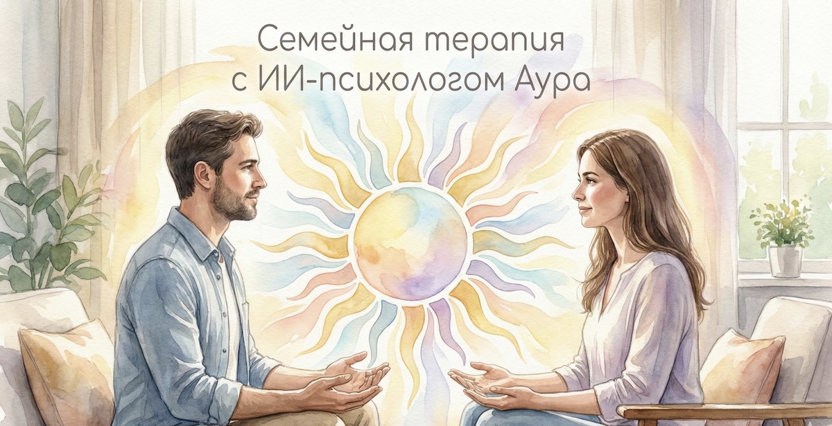 Семейная терапия с ИИ-психологом Аура