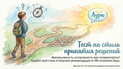 Тест на стиль принятия решений - онлайн-диагностика ИИ-психолог Аура