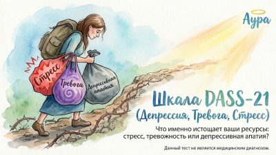 Шкала DASS-21 - тест от ИИ-психолога Аура на депрессию, тревогу и стресс